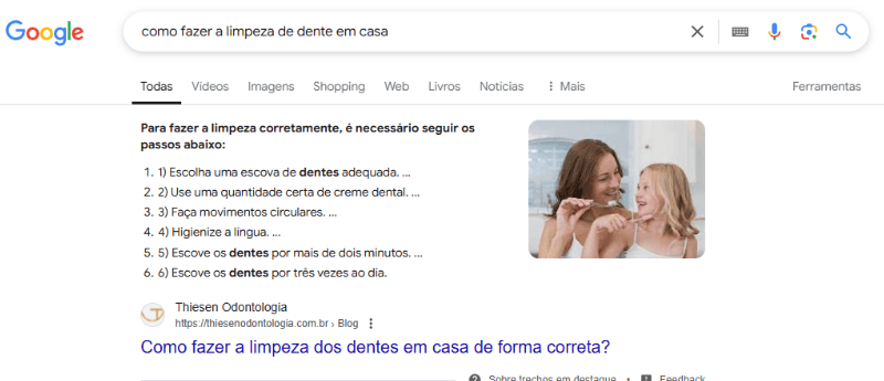 resultados de dentistas no topo do google com a Agência WEBi
