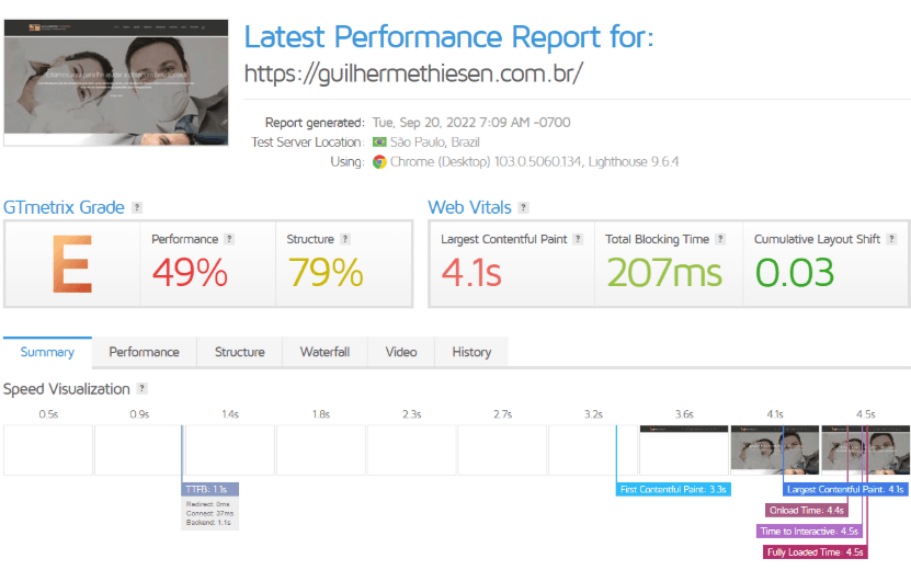 melhora na performance do site de dentistas com a Agência WEBi