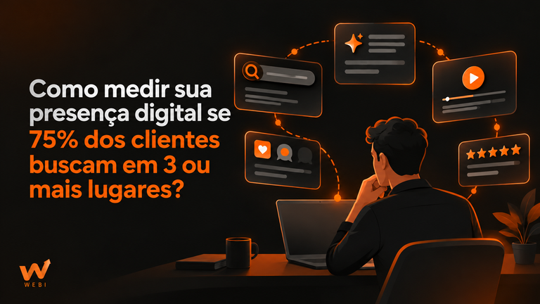Como medir sua presença digital se 75% dos clientes buscam em 3 ou mais lugares?